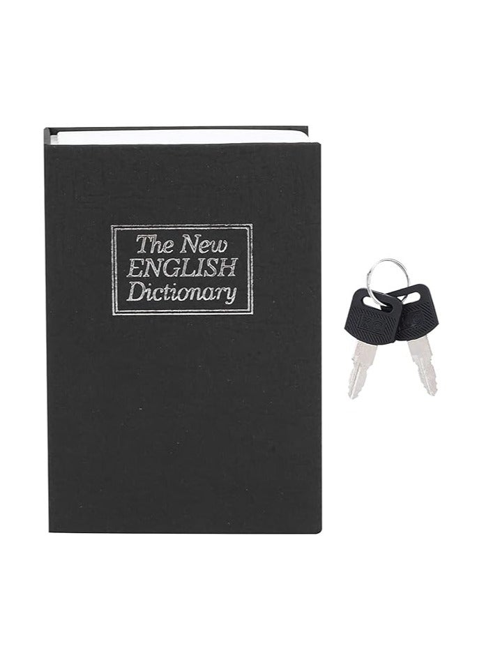Mokernali Book Safe with 2 Keys, Mini Dictionary Diversion Book Safe Concealed Cash Box Portable Metal Hide Box Paper Transfer Book Safe for Storing Money Jewellery 4.5 x 3.1 x 1.8 Inches